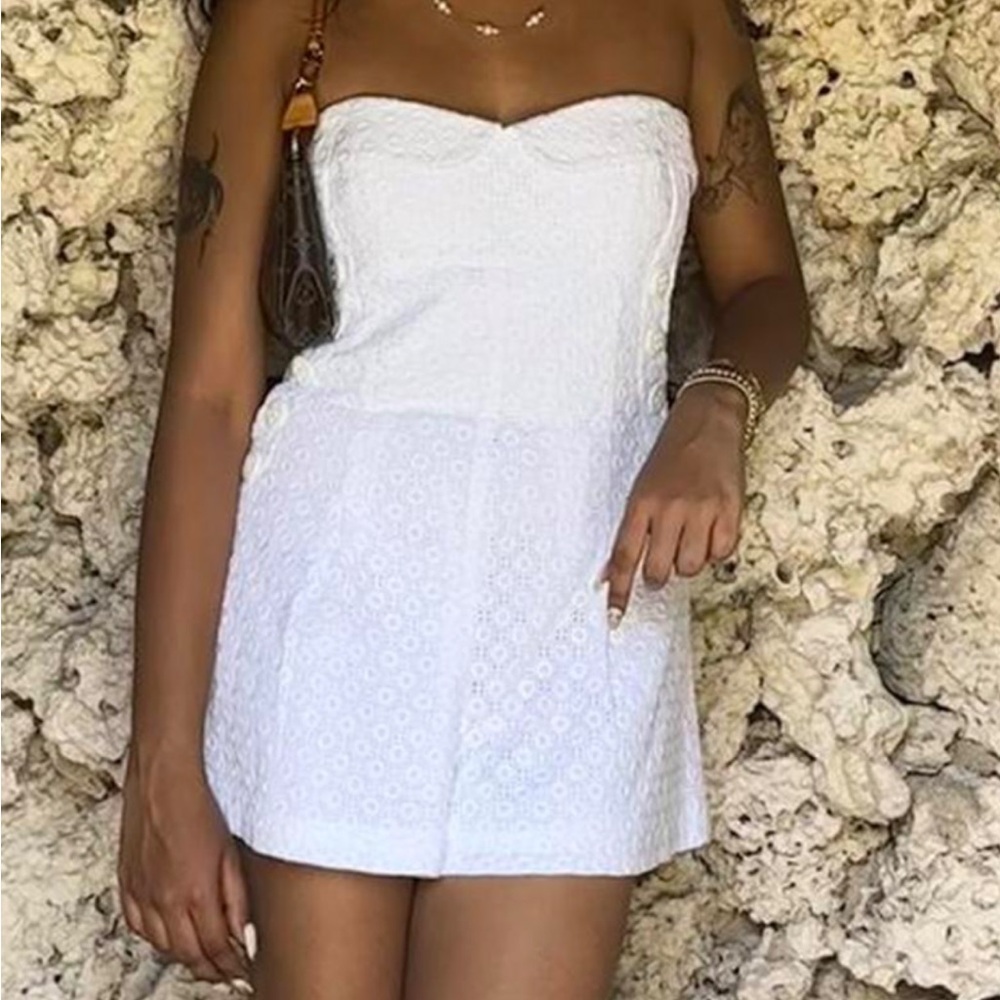 NWT Betsey Johnson Eyelet Romper